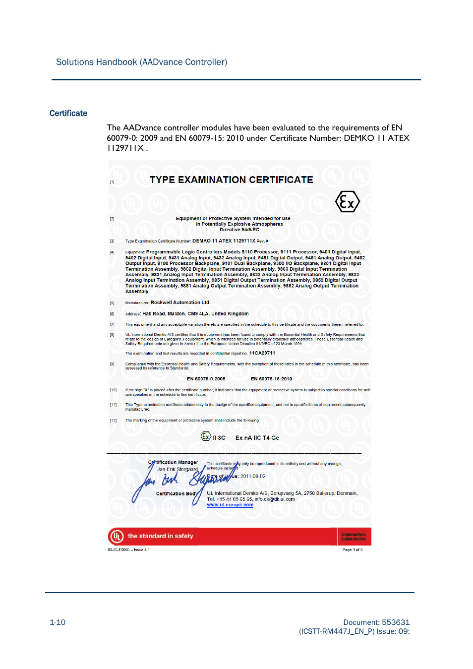 Rockwell Automation AADvance Controller Solutions Handbook User Manual | Page 22 / 148