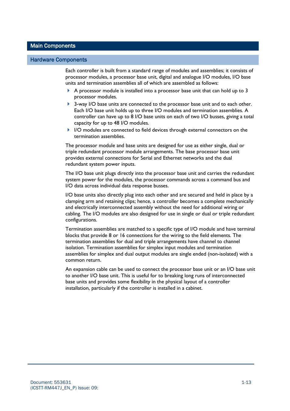 Main components | Rockwell Automation AADvance Controller Solutions Handbook User Manual | Page 25 / 148