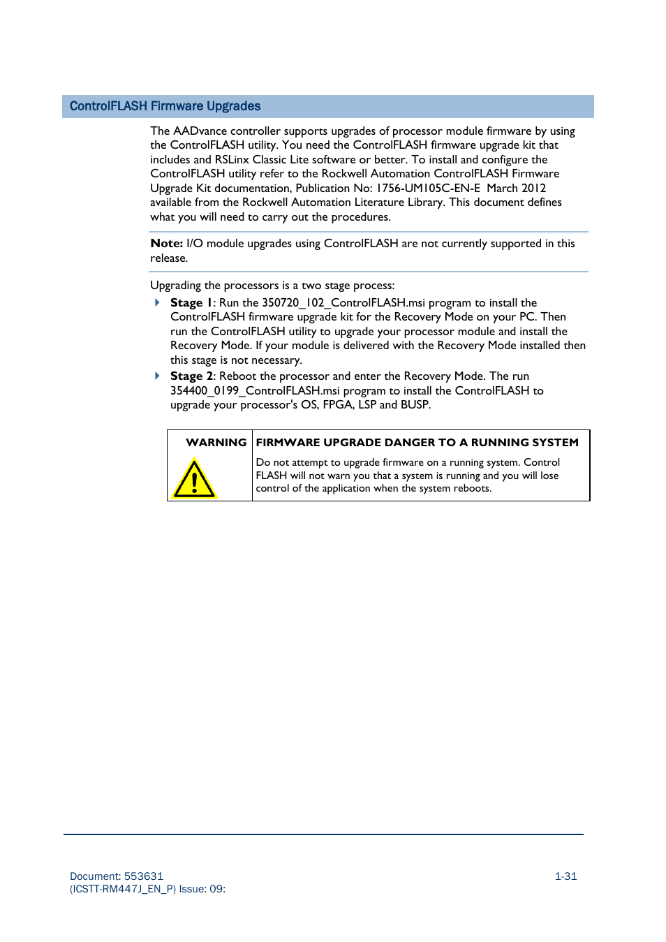 Rockwell Automation AADvance Controller Solutions Handbook User Manual | Page 43 / 148