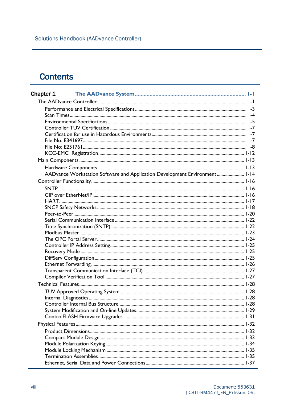 Rockwell Automation AADvance Controller Solutions Handbook User Manual | Page 8 / 148