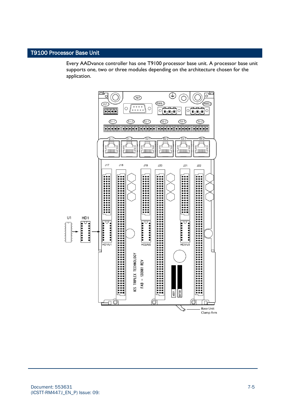 T9100 processor base unit | Rockwell Automation AADvance Controller Solutions Handbook User Manual | Page 99 / 148