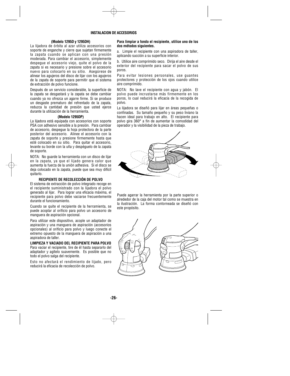 Bosch 1295D User Manual | Page 26 / 32
