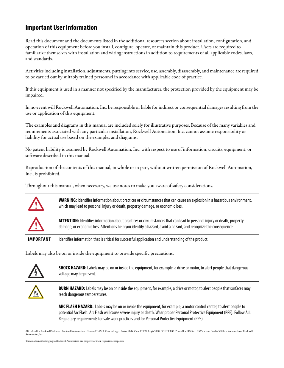 Important user information | Rockwell Automation 1756-EN2TSC EtherNet/IP Secure Communication User Manual User Manual | Page 2 / 64