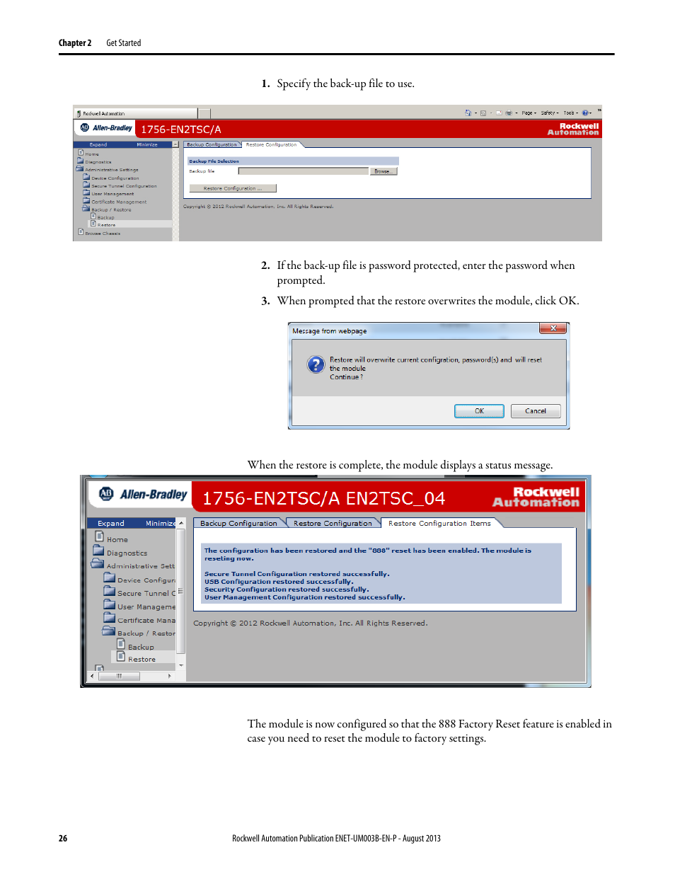 Rockwell Automation 1756-EN2TSC EtherNet/IP Secure Communication User Manual User Manual | Page 26 / 64