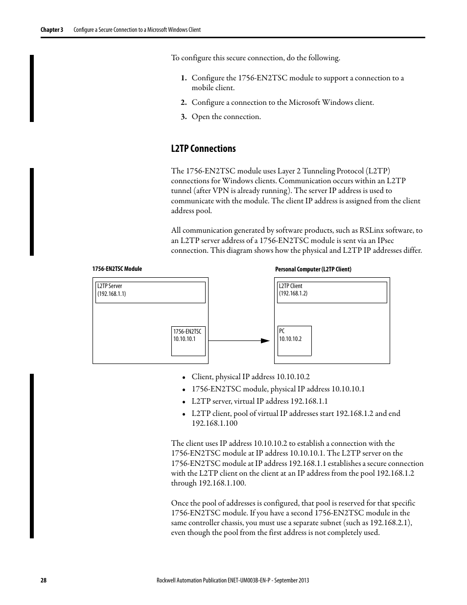 L2tp connections | Rockwell Automation 1756-EN2TSC EtherNet/IP Secure Communication User Manual User Manual | Page 28 / 64