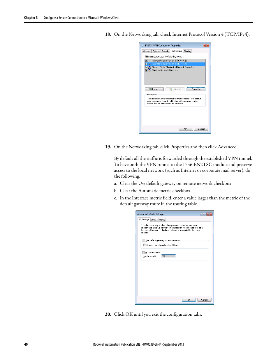 Rockwell Automation 1756-EN2TSC EtherNet/IP Secure Communication User Manual User Manual | Page 40 / 64