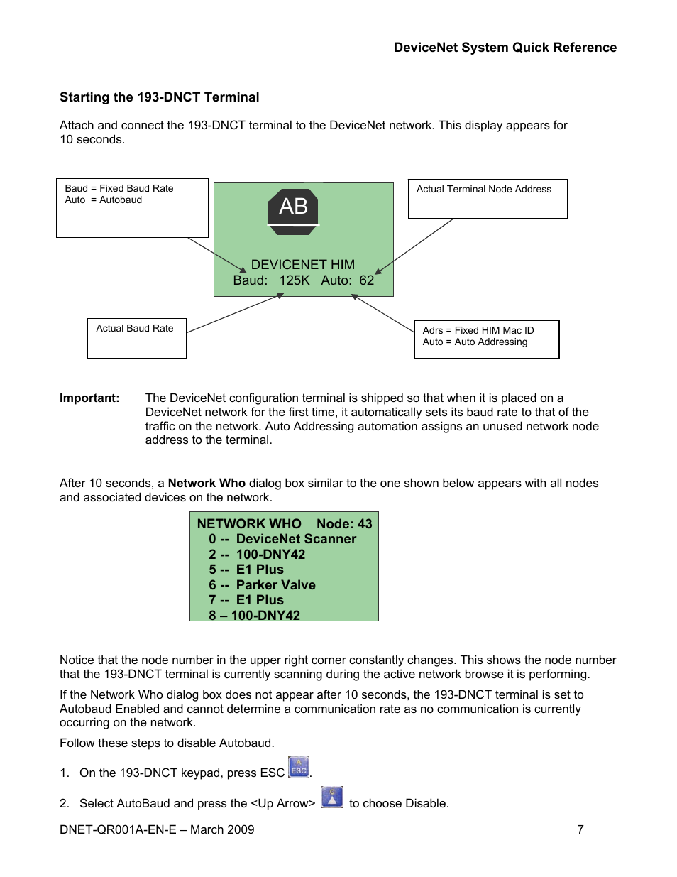 Rockwell Automation DeviceNet System Quick Reference User Manual | Page 7 / 14