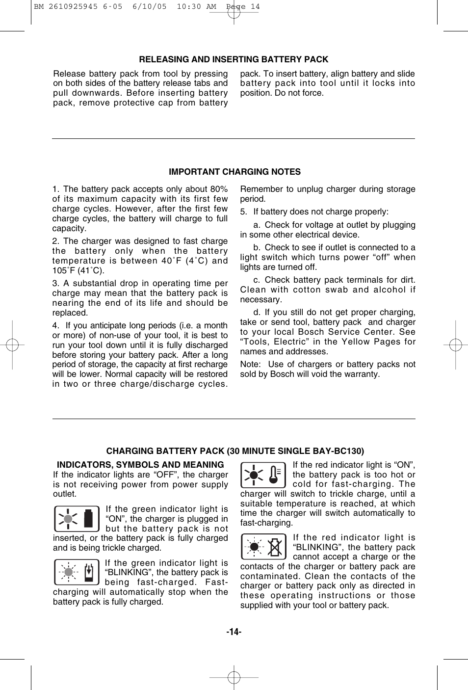 Bosch 1661 User Manual | Page 14 / 56