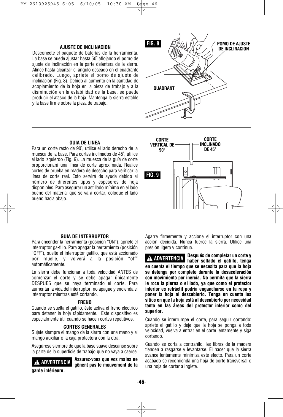 Bosch 1661 User Manual | Page 46 / 56