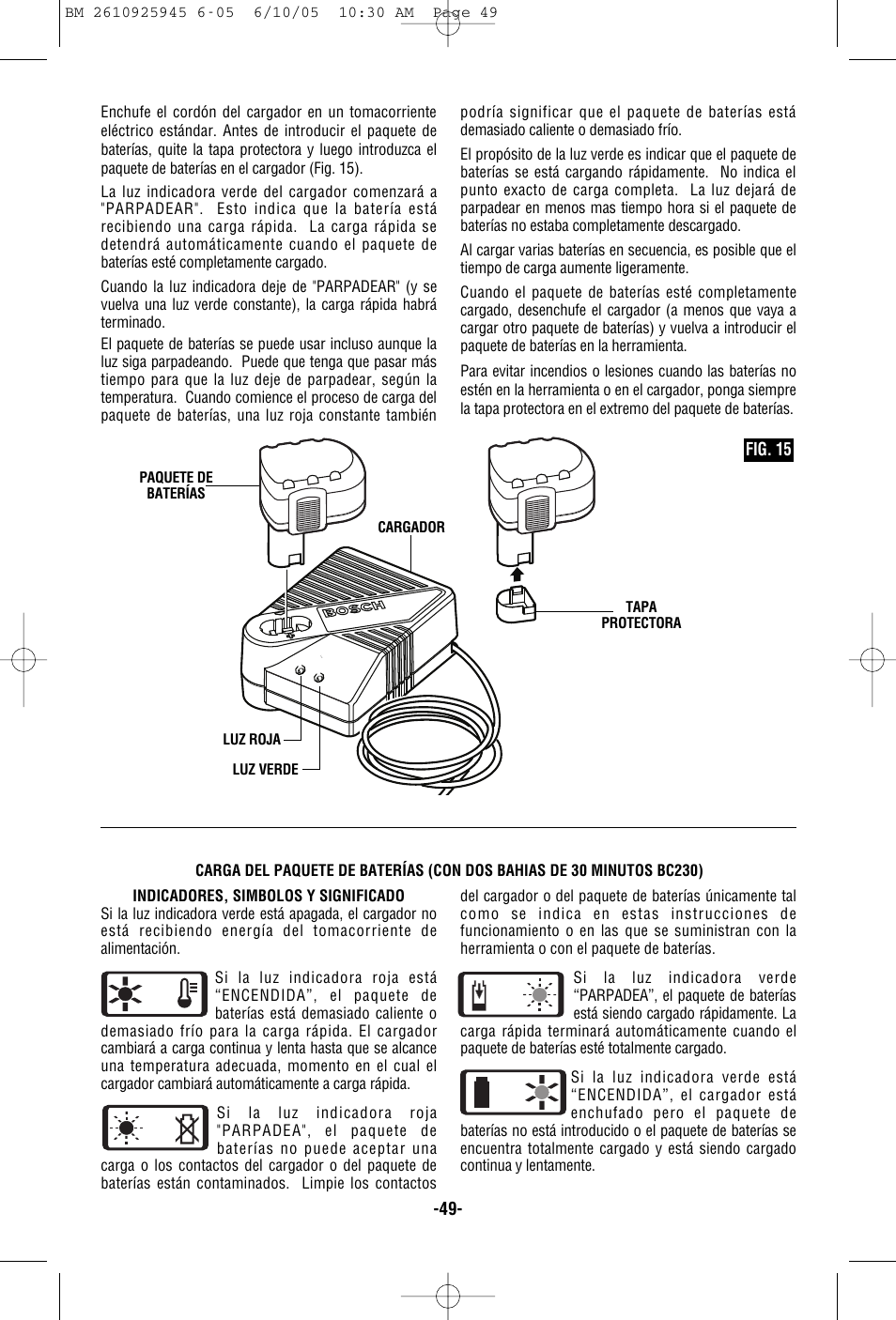 Bosch 1661 User Manual | Page 49 / 56