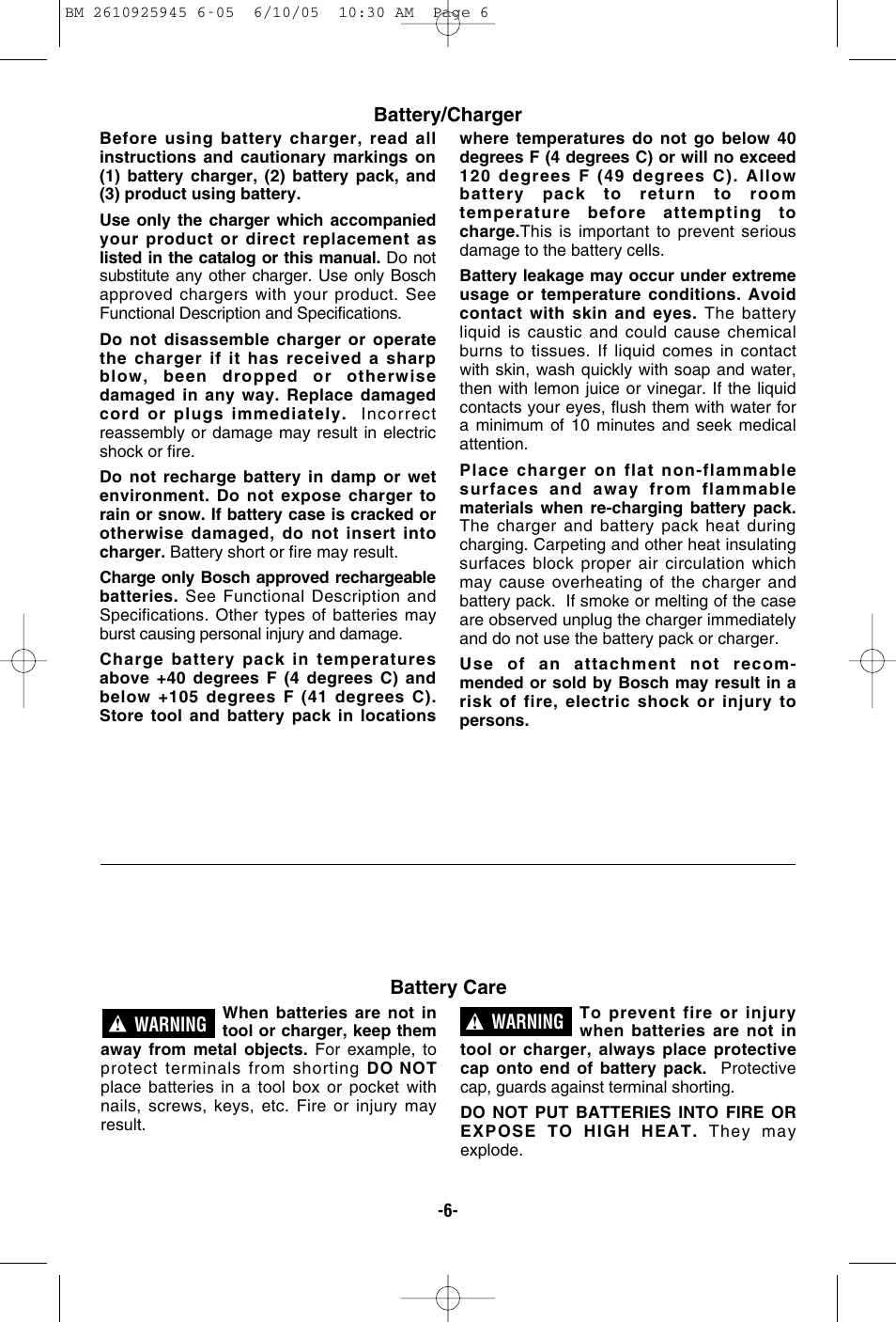 Bosch 1661 User Manual | Page 6 / 56