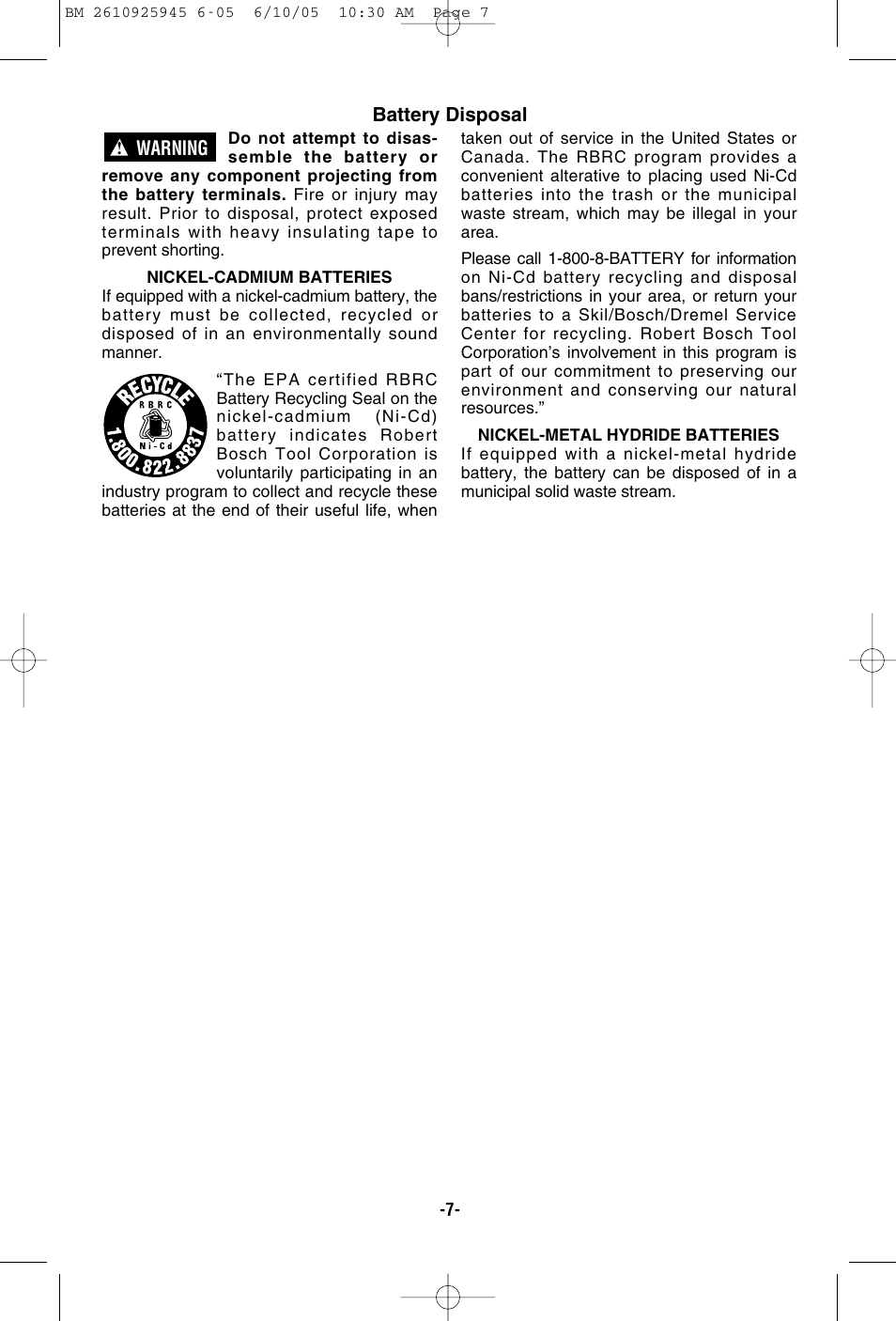 Bosch 1661 User Manual | Page 7 / 56