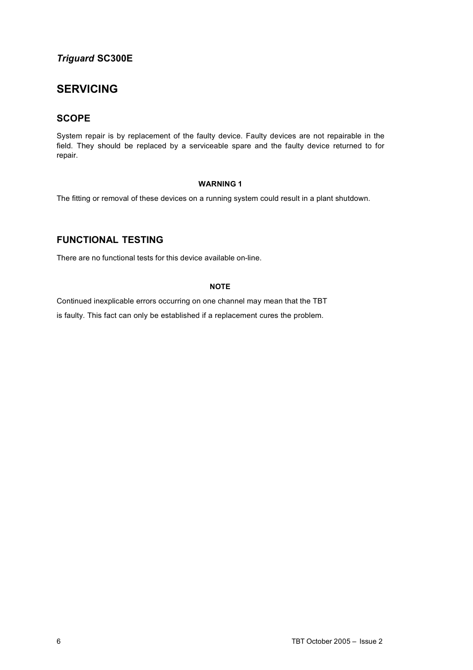 Servicing | Rockwell Automation TBT Bus Terminator User Manual | Page 6 / 7
