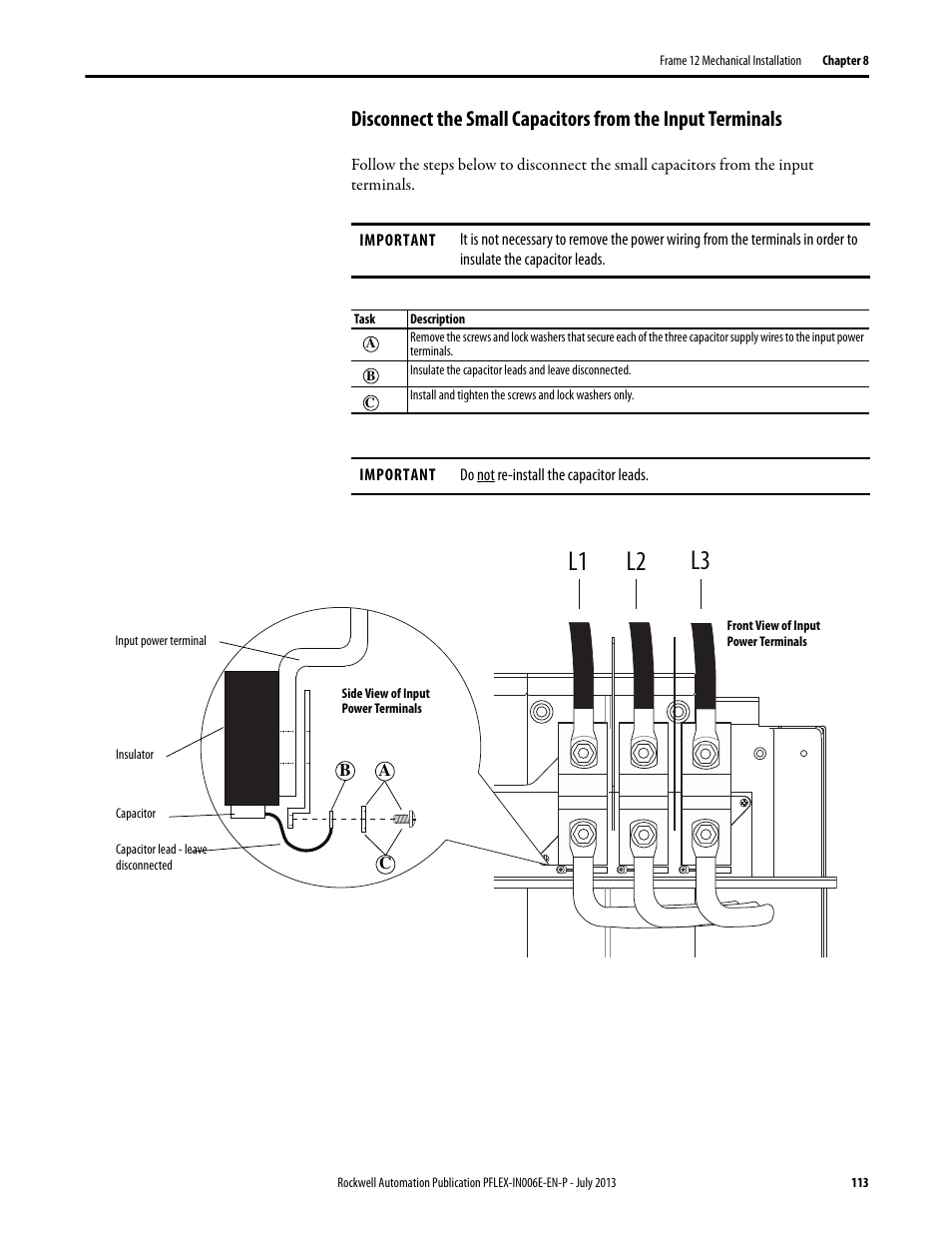L1 l2 l3 | Rockwell Automation 20D PowerFlex 700H and 700S Frame 9...14 Drives User Manual | Page 113 / 220