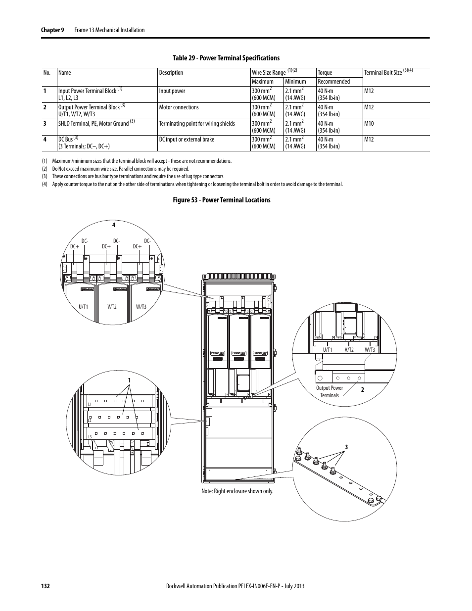 Rockwell Automation 20D PowerFlex 700H and 700S Frame 9...14 Drives User Manual | Page 132 / 220