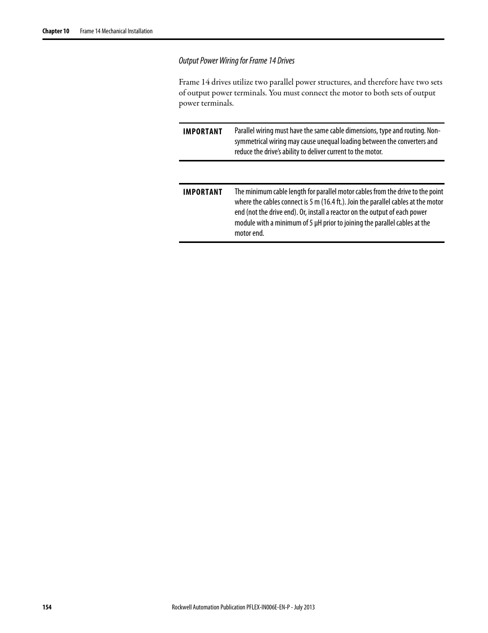 Rockwell Automation 20D PowerFlex 700H and 700S Frame 9...14 Drives User Manual | Page 154 / 220