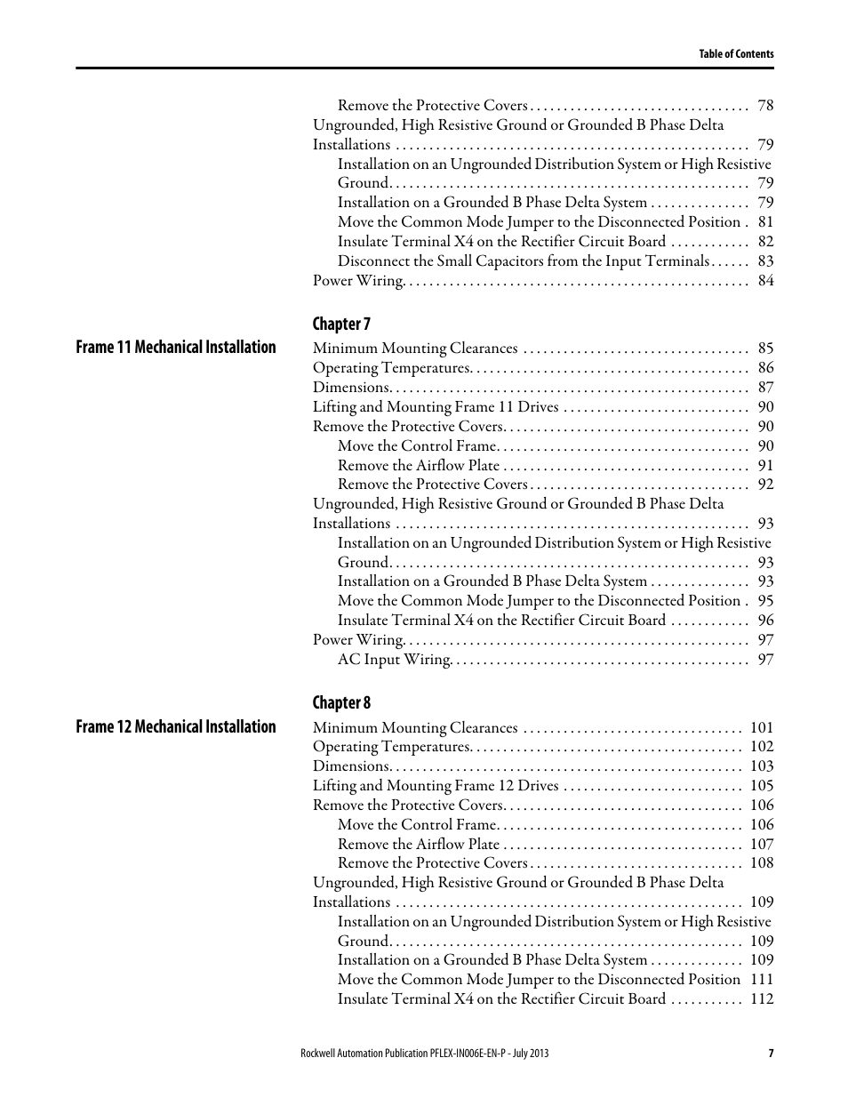 Rockwell Automation 20D PowerFlex 700H and 700S Frame 9...14 Drives User Manual | Page 7 / 220