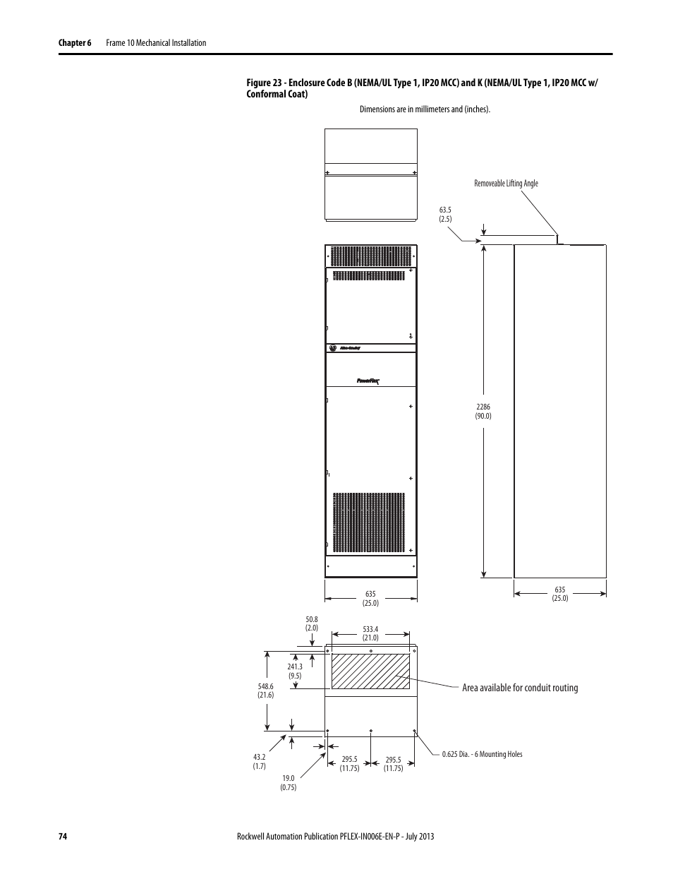 Rockwell Automation 20D PowerFlex 700H and 700S Frame 9...14 Drives User Manual | Page 74 / 220