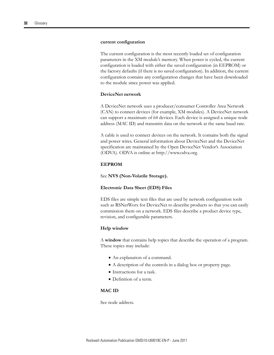 Rockwell Automation 1440-REX00-04RD XM-441 Expansion Relay Module User Manual | Page 32 / 38