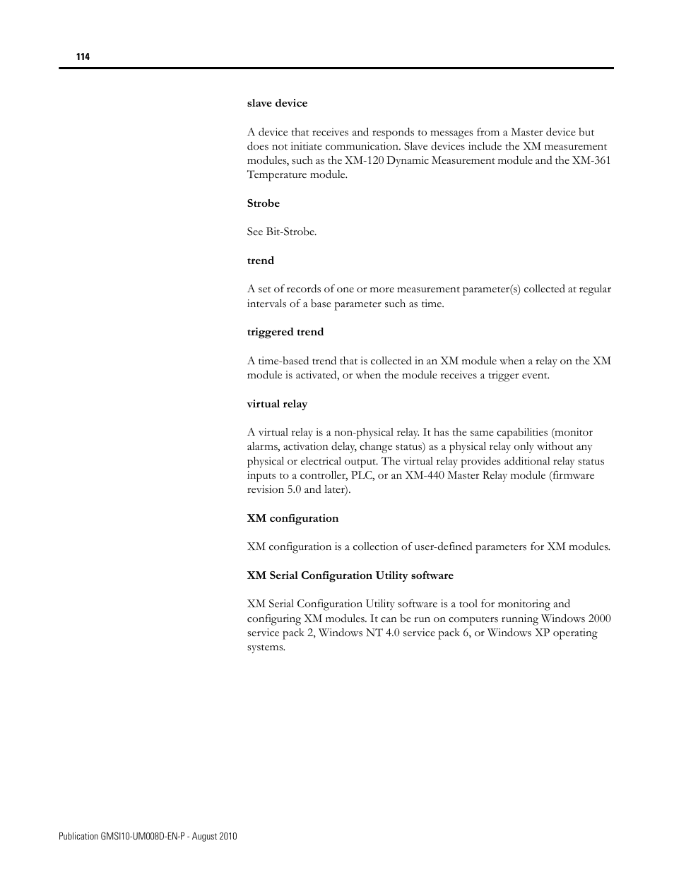 Rockwell Automation 1440-TTC06-00RE XM-362 Temperature Module User Manual | Page 122 / 127