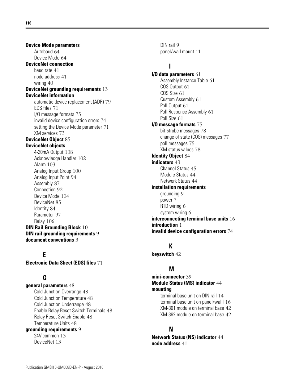 Rockwell Automation 1440-TTC06-00RE XM-362 Temperature Module User Manual | Page 124 / 127