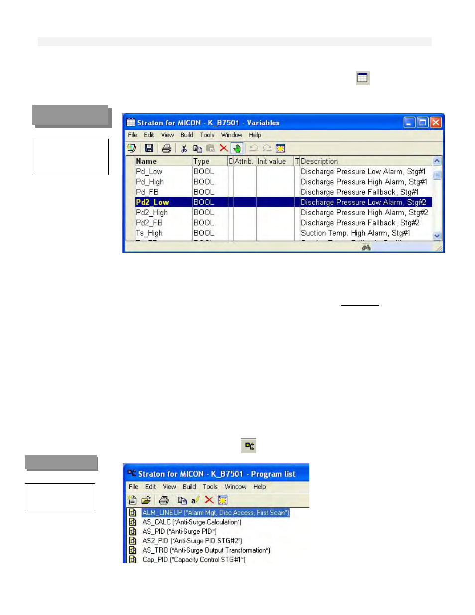 T6200_fbd variable editing, T6200 fbd function editing | Rockwell Automation T6200 Compressor Anti-Surge and Capacity Controller User Manual | Page 145 / 196