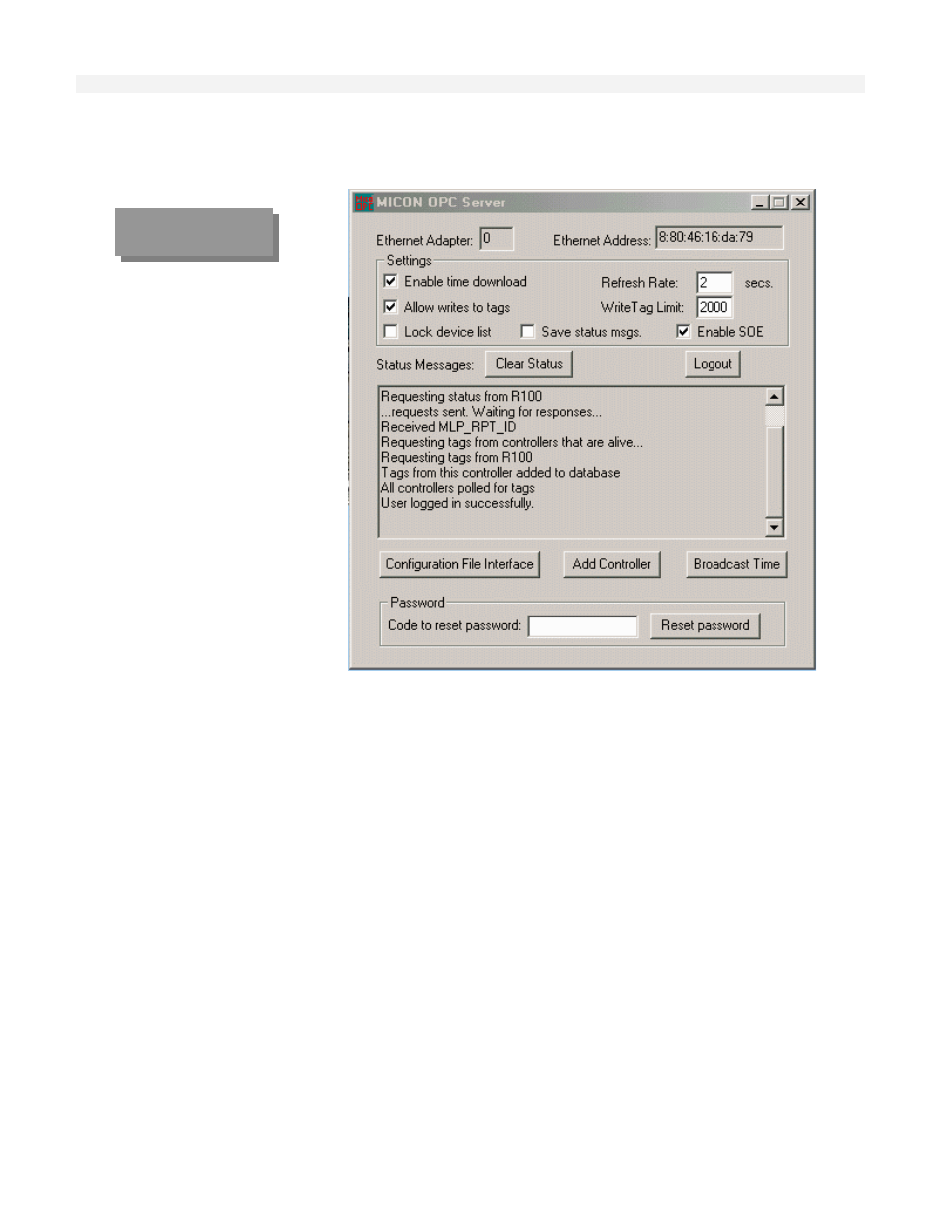 Micon opc server initialization | Rockwell Automation T6200 Compressor Anti-Surge and Capacity Controller User Manual | Page 160 / 196