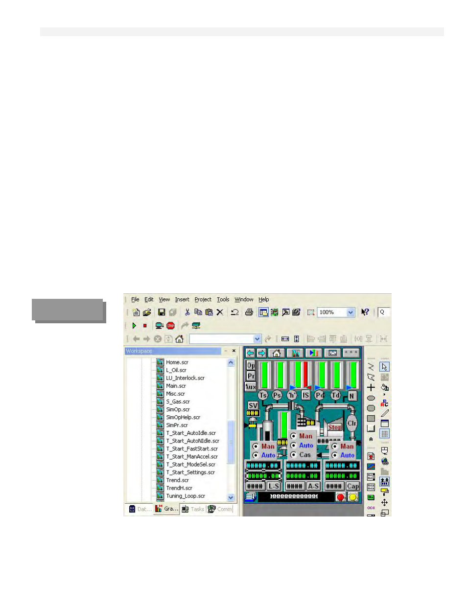 Graphic displays configuration | Rockwell Automation T6200 Compressor Anti-Surge and Capacity Controller User Manual | Page 83 / 196