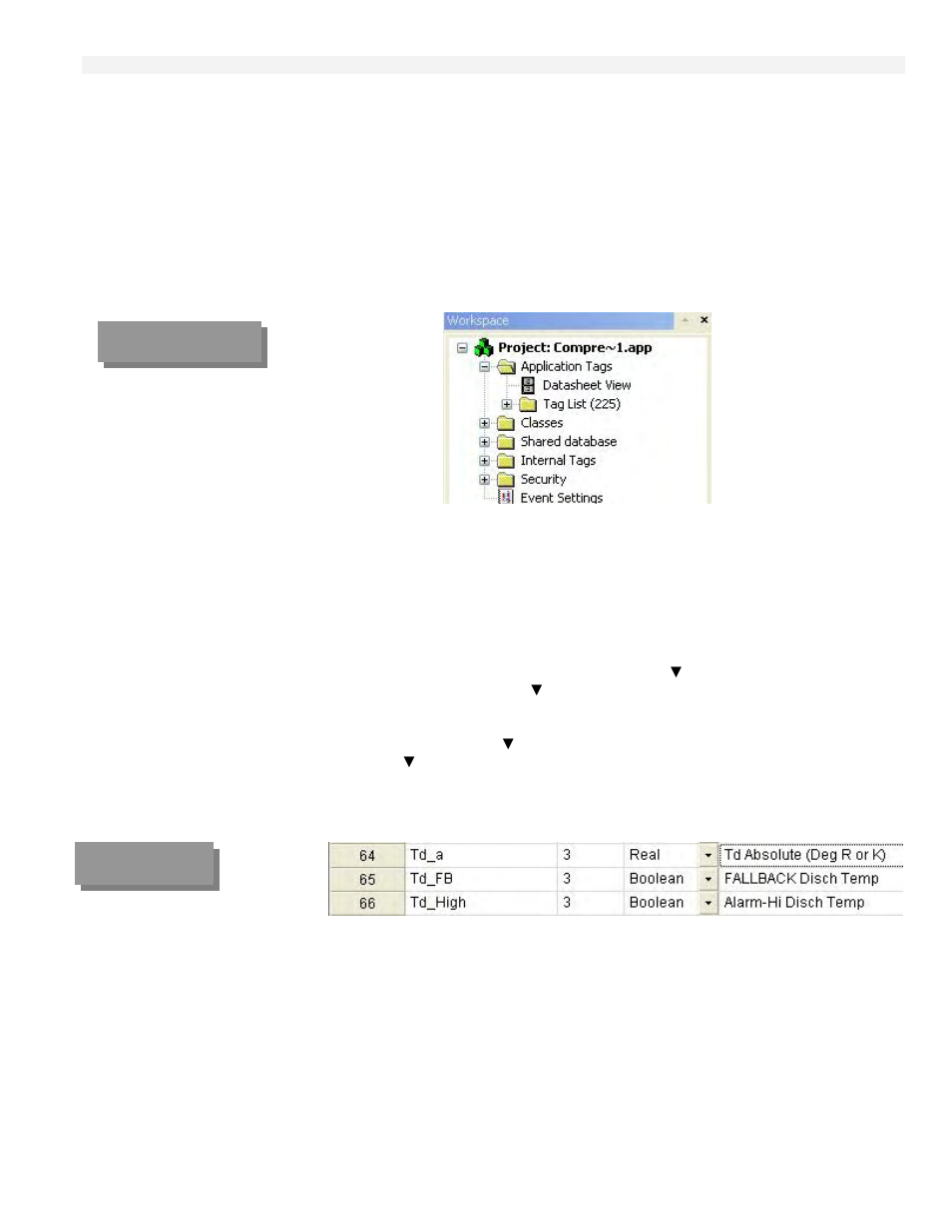 Class tags, Database exercise | Rockwell Automation T6200 Compressor Anti-Surge and Capacity Controller User Manual | Page 89 / 196