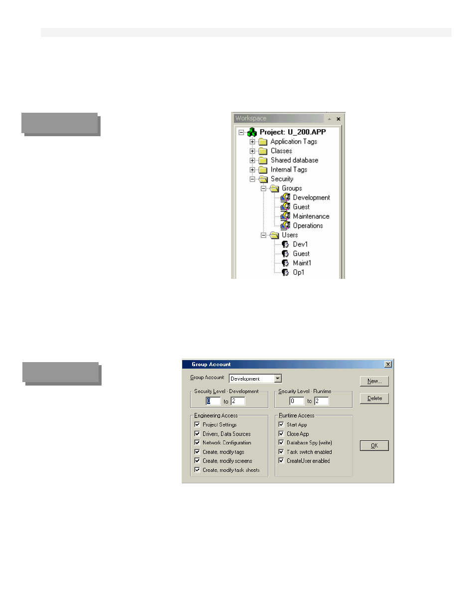 Configuring the security system | Rockwell Automation T6200 Compressor Anti-Surge and Capacity Controller User Manual | Page 93 / 196