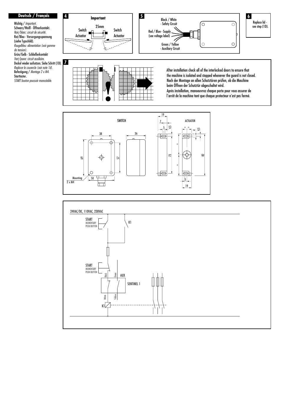 Rockwell Automation Sentinel 1 High Integrity Electronic Safety Interlock Switch User Manual | Page 2 / 4