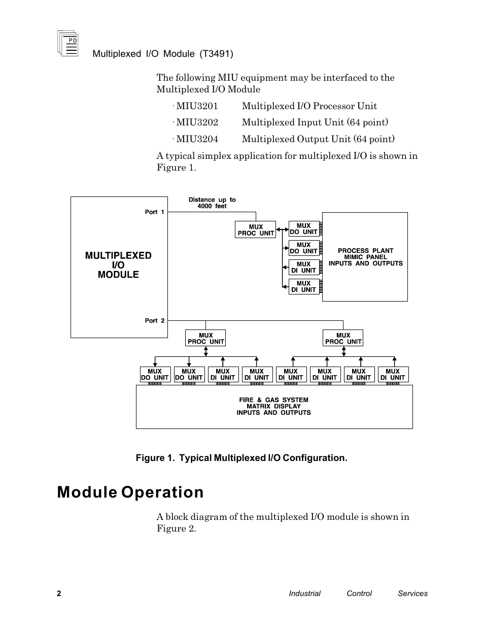 Module operation | Rockwell Automation T3491 ICS Regent Multiplexed I/O Modules User Manual | Page 2 / 19