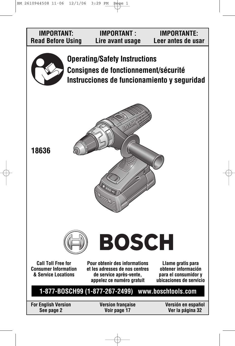 Bosch 18636 User Manual | 48 pages