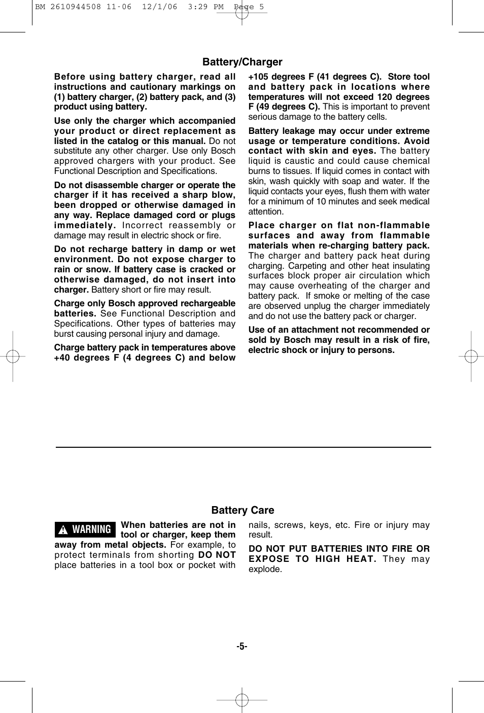 Bosch 18636 User Manual | Page 5 / 48