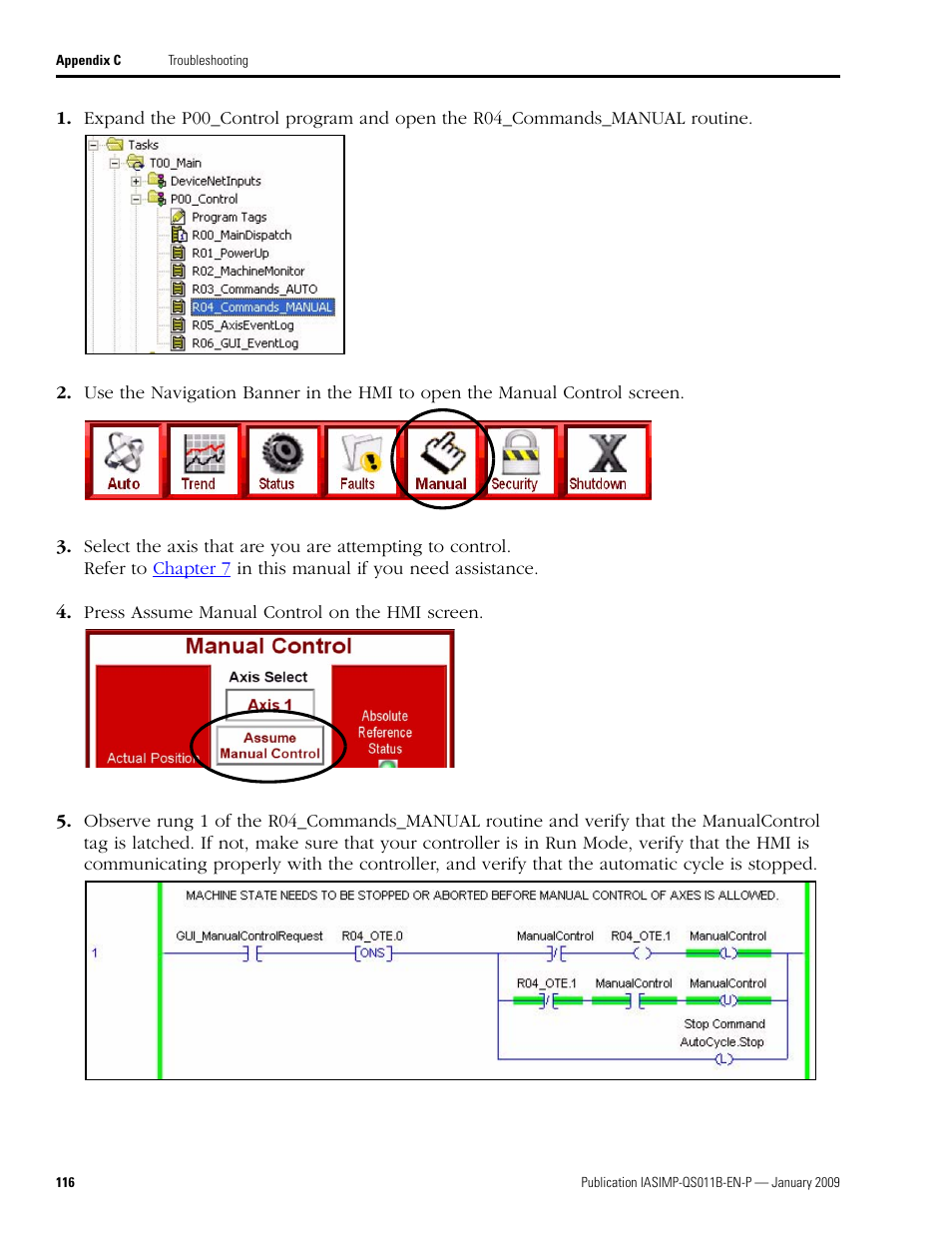 Rockwell Automation 2098 CompactLogix Indexing Motion Accelerator Toolkit Quick Start User Manual | Page 116 / 136