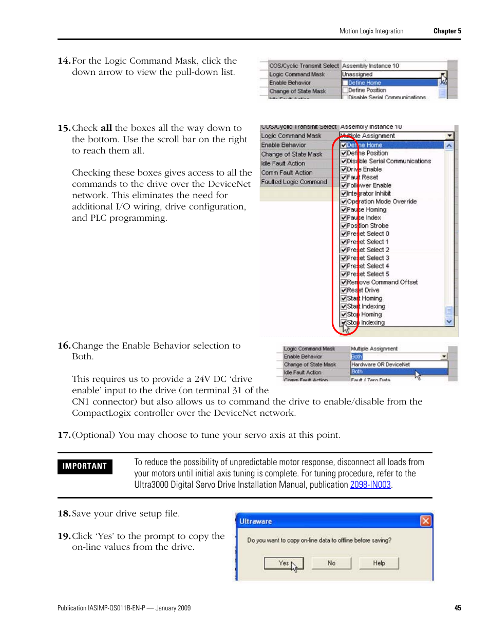 Rockwell Automation 2098 CompactLogix Indexing Motion Accelerator Toolkit Quick Start User Manual | Page 45 / 136