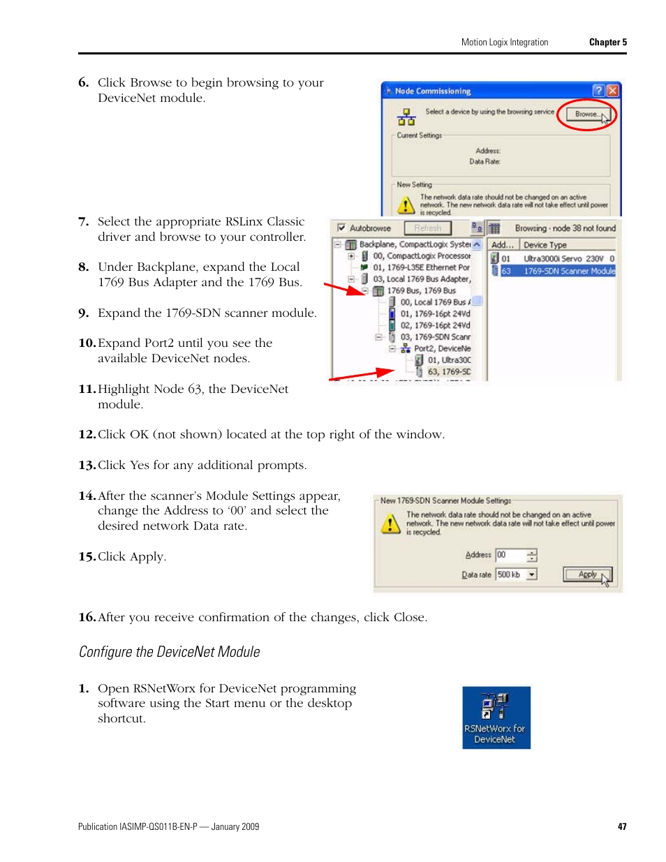 Rockwell Automation 2098 CompactLogix Indexing Motion Accelerator Toolkit Quick Start User Manual | Page 47 / 136