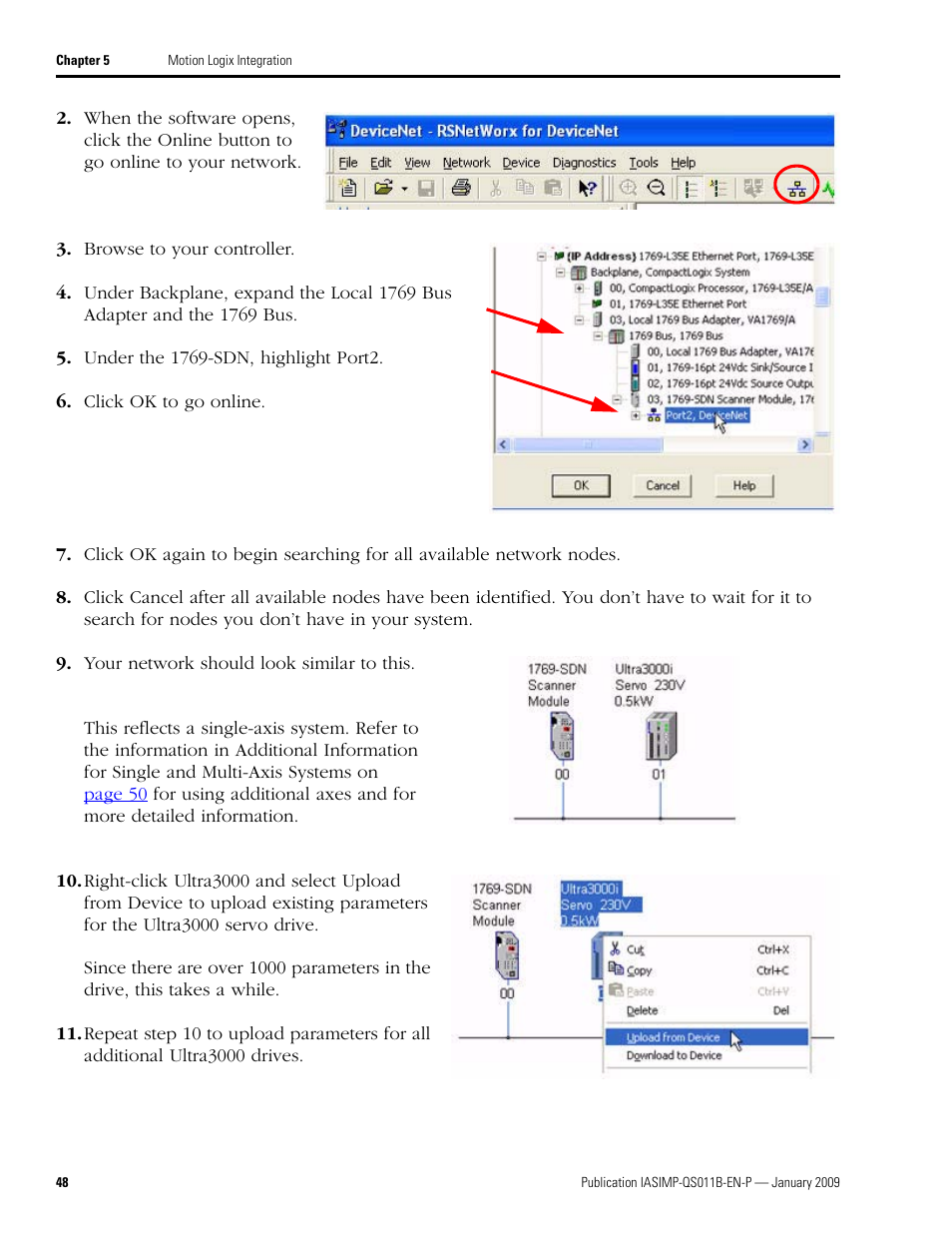 Rockwell Automation 2098 CompactLogix Indexing Motion Accelerator Toolkit Quick Start User Manual | Page 48 / 136