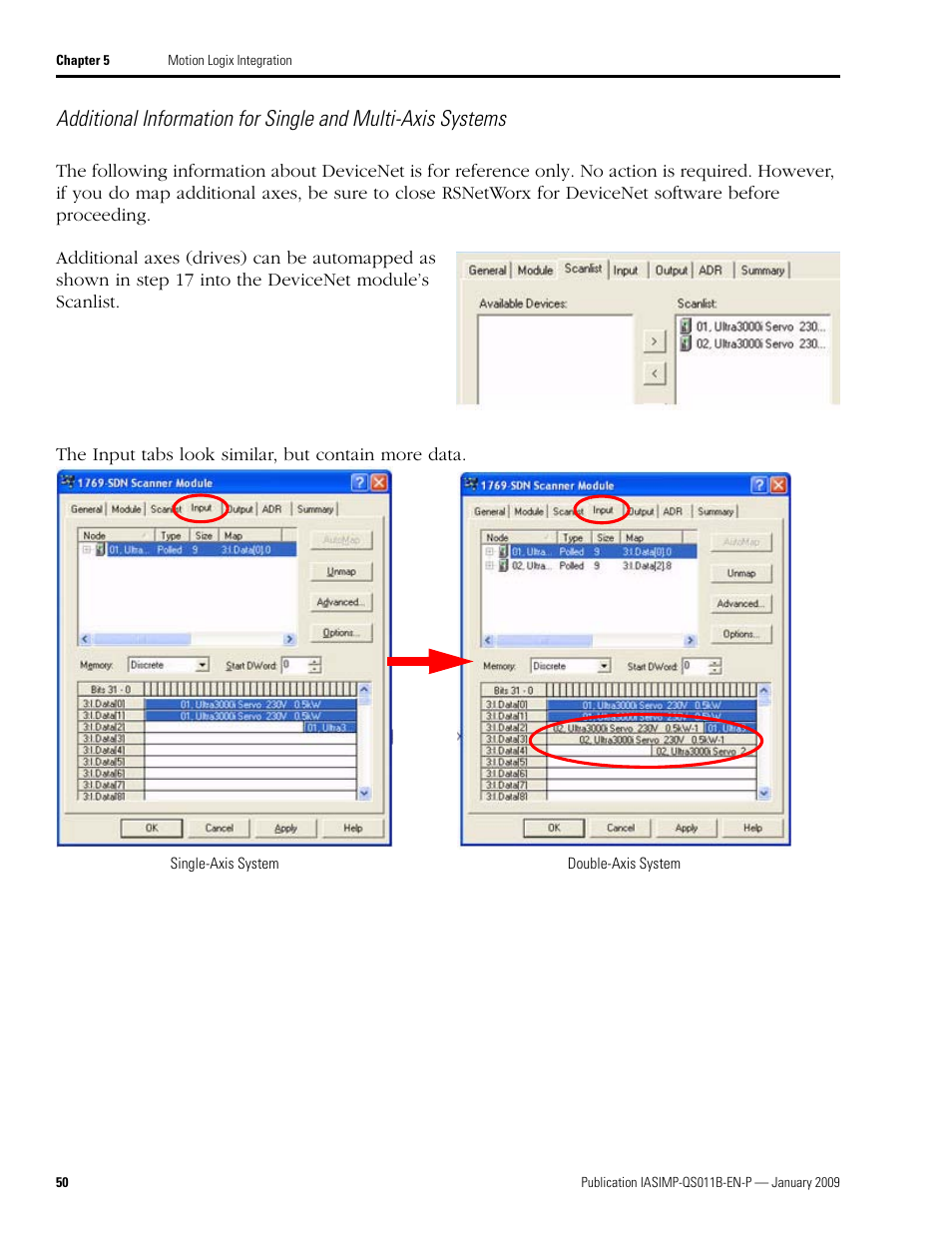 For using additional axes and for | Rockwell Automation 2098 CompactLogix Indexing Motion Accelerator Toolkit Quick Start User Manual | Page 50 / 136