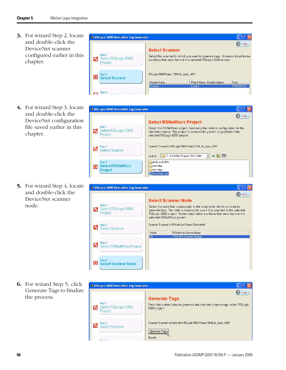 Rockwell Automation 2098 CompactLogix Indexing Motion Accelerator Toolkit Quick Start User Manual | Page 56 / 136