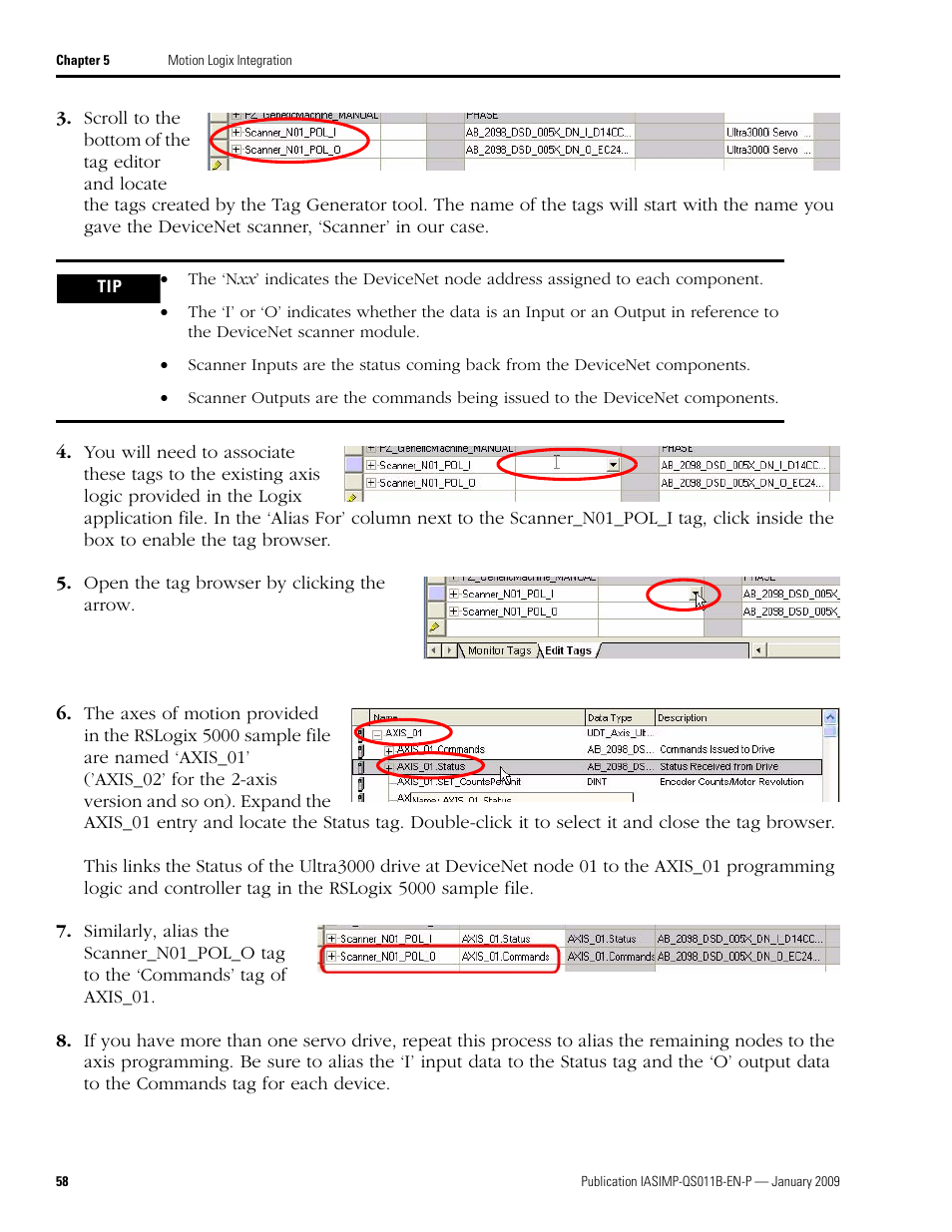 Rockwell Automation 2098 CompactLogix Indexing Motion Accelerator Toolkit Quick Start User Manual | Page 58 / 136