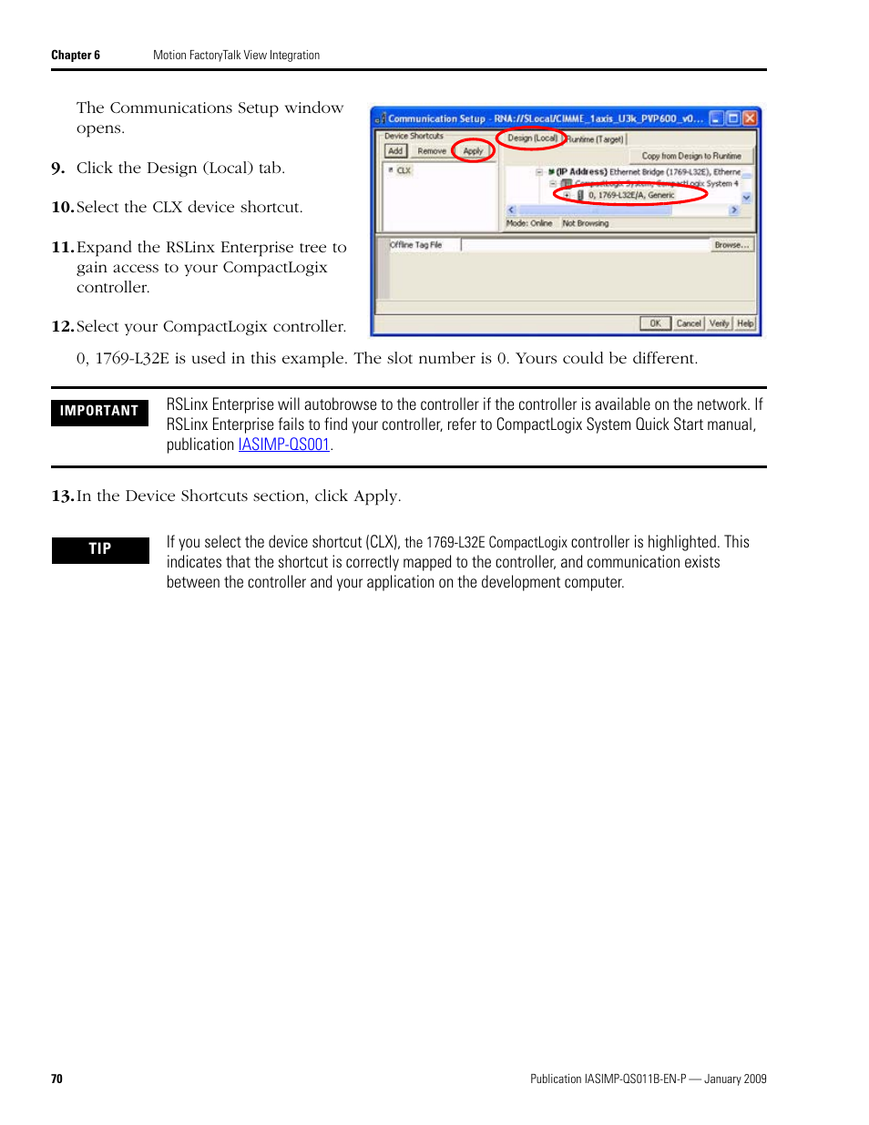 Rockwell Automation 2098 CompactLogix Indexing Motion Accelerator Toolkit Quick Start User Manual | Page 70 / 136