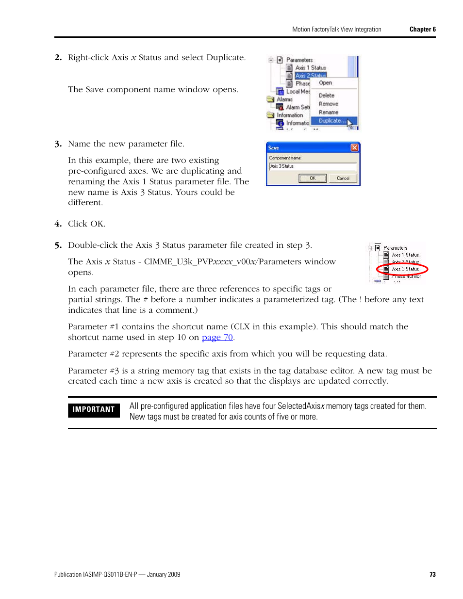 Rockwell Automation 2098 CompactLogix Indexing Motion Accelerator Toolkit Quick Start User Manual | Page 73 / 136