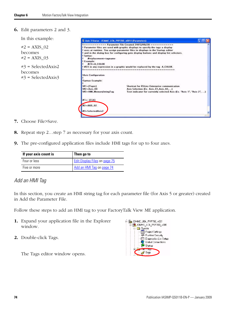 Add an hmi tag | Rockwell Automation 2098 CompactLogix Indexing Motion Accelerator Toolkit Quick Start User Manual | Page 74 / 136