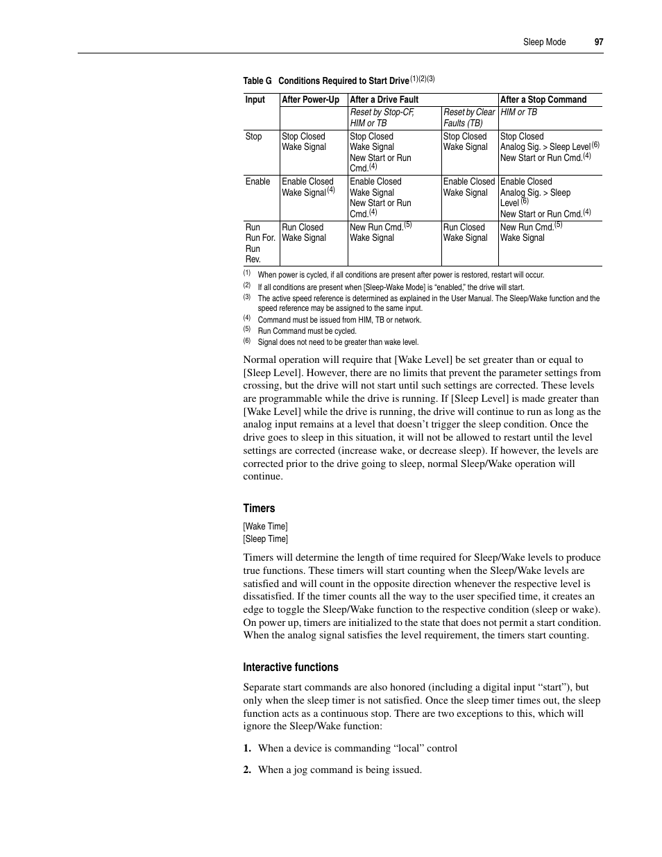 Timers, Interactive functions | Rockwell Automation 20A PowerFlex 70EC/700VC User Manual | Page 101 / 170