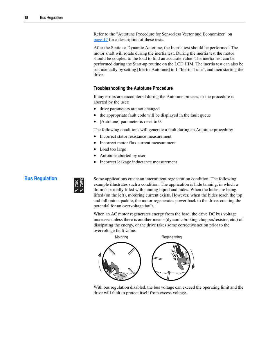 Bus regulation | Rockwell Automation 20A PowerFlex 70EC/700VC User Manual | Page 22 / 170