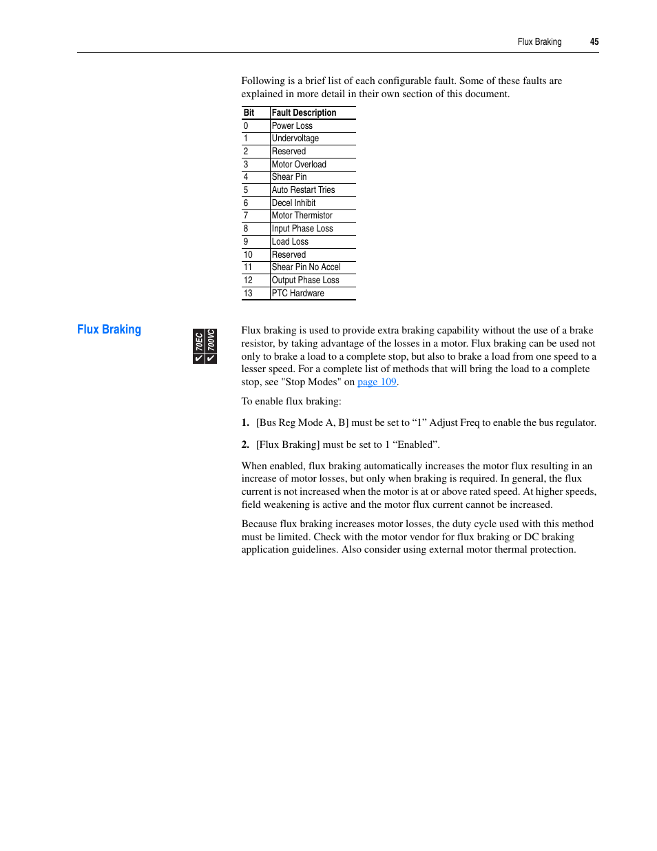 Flux braking | Rockwell Automation 20A PowerFlex 70EC/700VC User Manual | Page 49 / 170