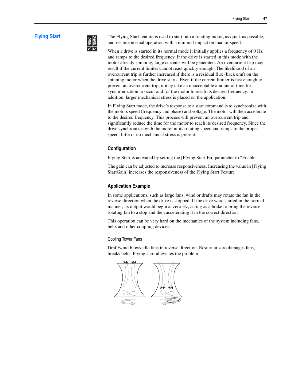 Flying start | Rockwell Automation 20A PowerFlex 70EC/700VC User Manual | Page 51 / 170
