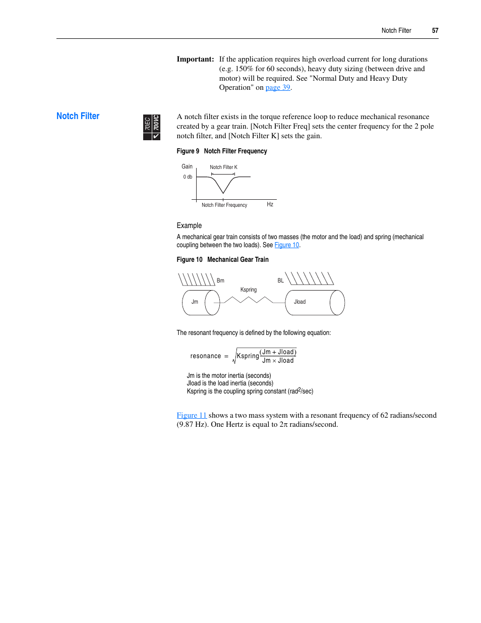 Notch filter | Rockwell Automation 20A PowerFlex 70EC/700VC User Manual | Page 61 / 170