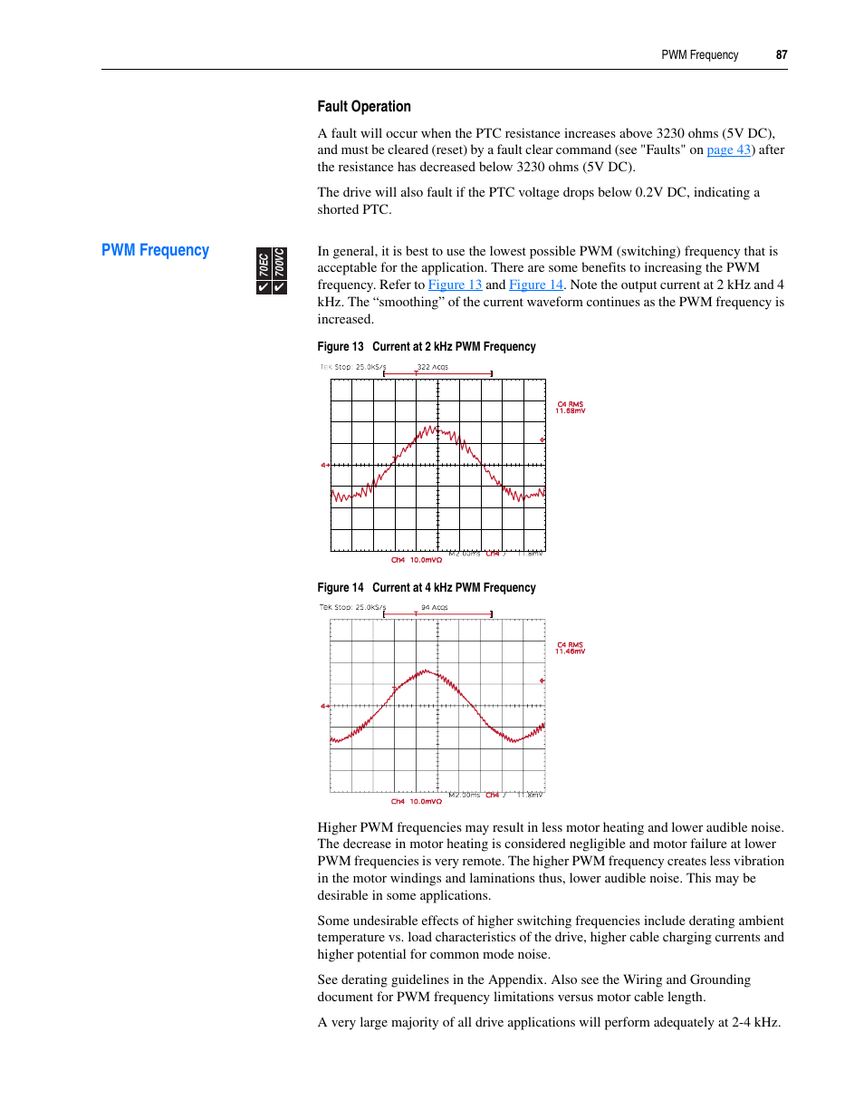 Pwm frequency | Rockwell Automation 20A PowerFlex 70EC/700VC User Manual | Page 91 / 170